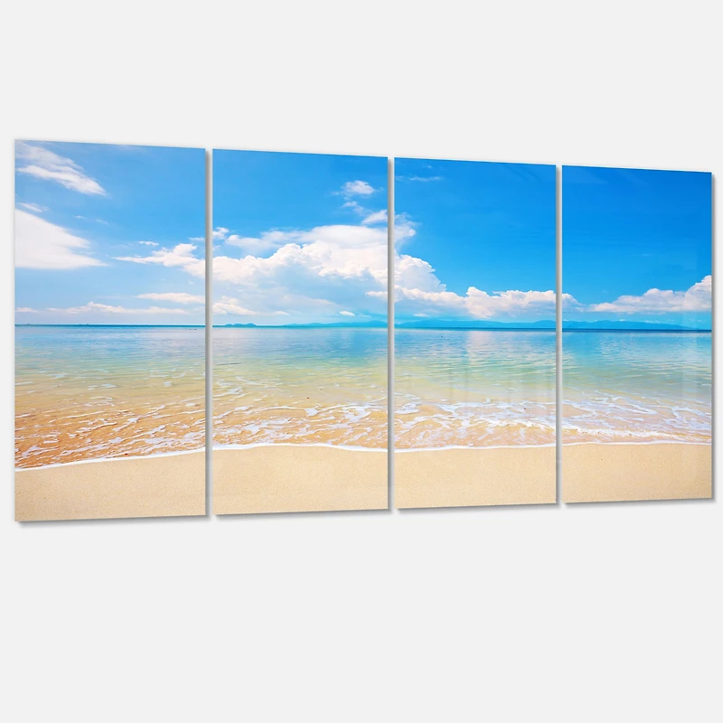 Designart - Large Clouds Over Calm Beach