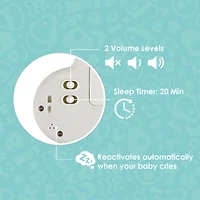 Hape Musical Cloud Light Baby Crib Mobile Toy