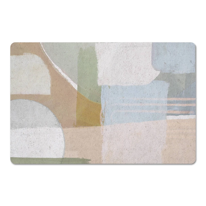 18" x 27" Pastel Modern Abstract Floor Mat