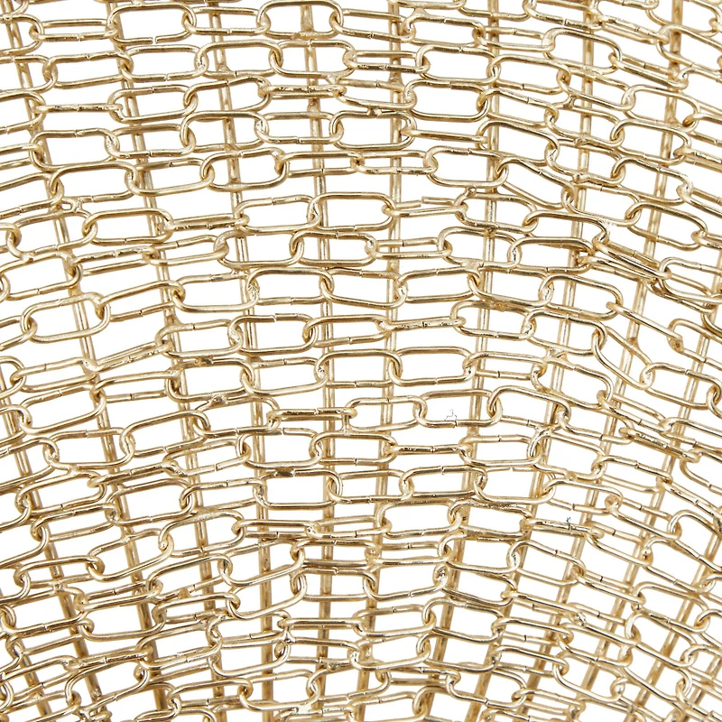 CosmoLiving by Cosmopolitan Gold Iron Contemporary Wall Mirror