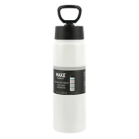 22oz. White Stainless Steel Sublimation Water Bottle by Make Market®