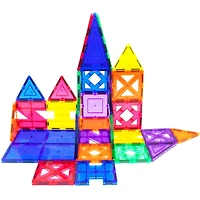 PicassoTiles® 33 Piece Magnetic Tiles