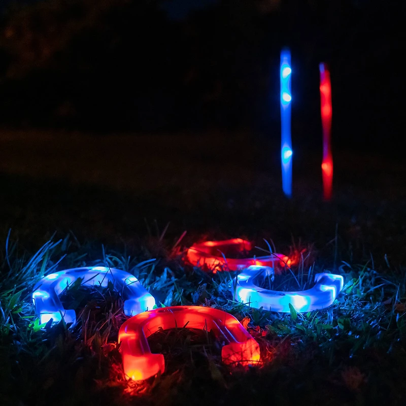 YardCandy Illuminated Horseshoes