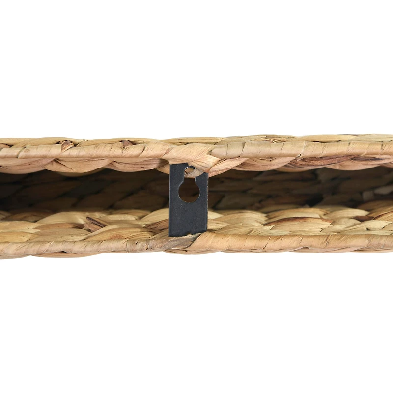 Hello Honey® 23.5" Handwoven Water Hyacinth Wall Shelf