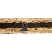 Hello Honey® 23.5" Handwoven Water Hyacinth Wall Shelf