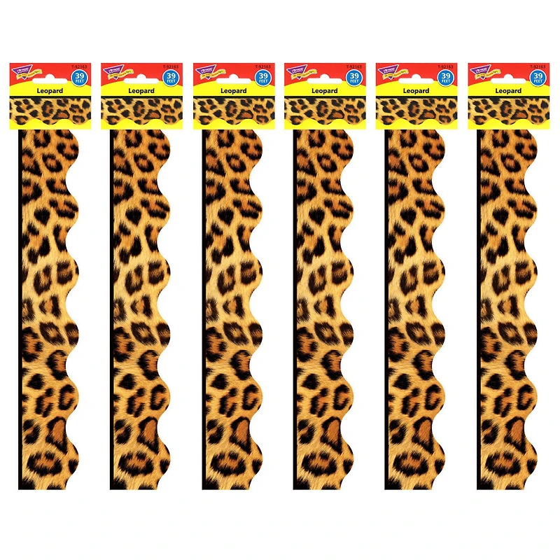 Trend Enterprises® Terrific Trimmers® Leopard Borders, 234ft.