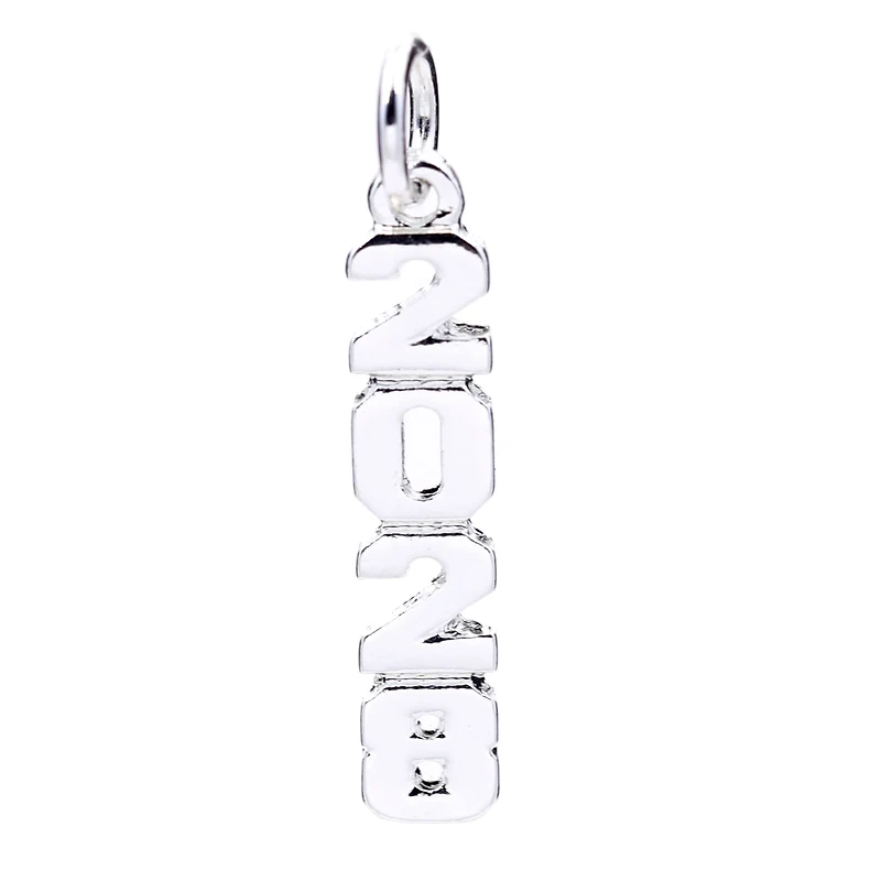 Silver Plated 2028 Charm by Bead Landing™