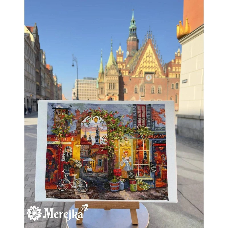 Merejka French Cafe Counted Cross Stitch Kit