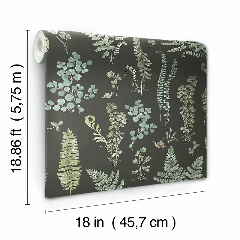 RoomMates Sage Fern Study Peel & Stick Wallpaper