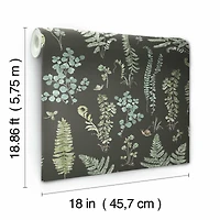 RoomMates Sage Fern Study Peel & Stick Wallpaper