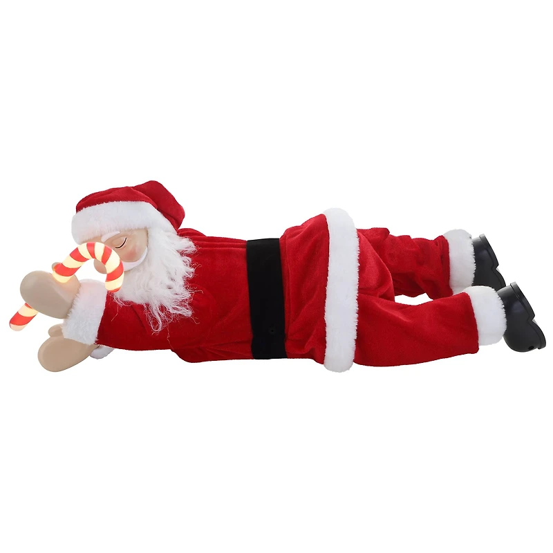 19.5" Lighted Sleeping Santa