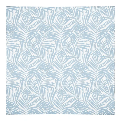 Blue Palm Leaf Pattern Cotton Twill Napkin