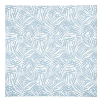 Blue Palm Leaf Pattern Cotton Twill Napkin