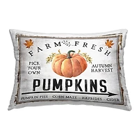 Stupell Industries Farm Fresh Pumpkin Outdoor Printed Pillow