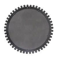 35" Mango Wood Beaded Ball Frame Wall Mirror