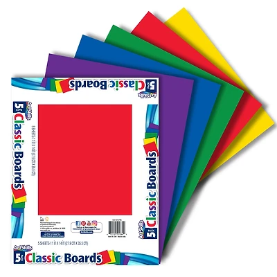 ArtSkills® 11" x 14" 5 Color Poster Board Set
