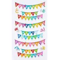 Birthday Banner Dimensional Stickers by Recollections™