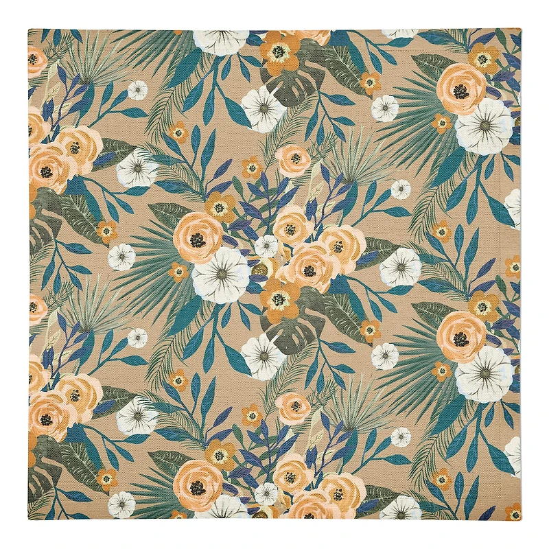Tropical Floral Cotton Twill Napkin