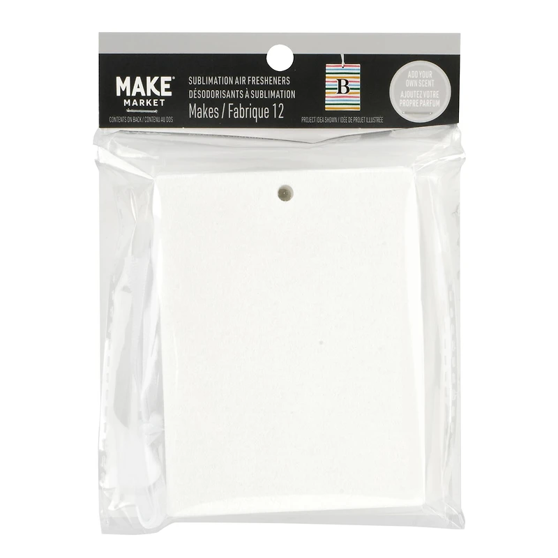 Hanging Felt Sublimation Air Fresheners by Make Market®, 12ct.