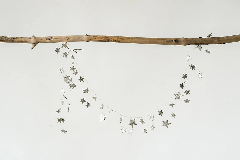 Hello Honey® 6ft. Star Shaped Garland with Glitter
