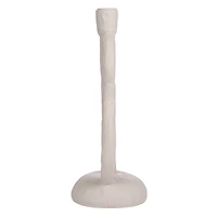 Hello Honey® 12" Ivory Modern Sculptural Taper Candle Holder