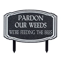 15.5" Metal Garden Weeds Stake Signs Set