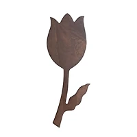 Hello Honey® 20" Tulip-Shaped Natural Mango Wood Serving Board