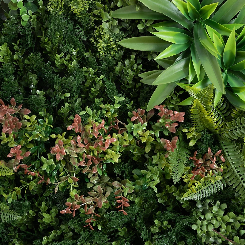 38" Framed Amazon Rainforest Artificial Living Wall Art Panel