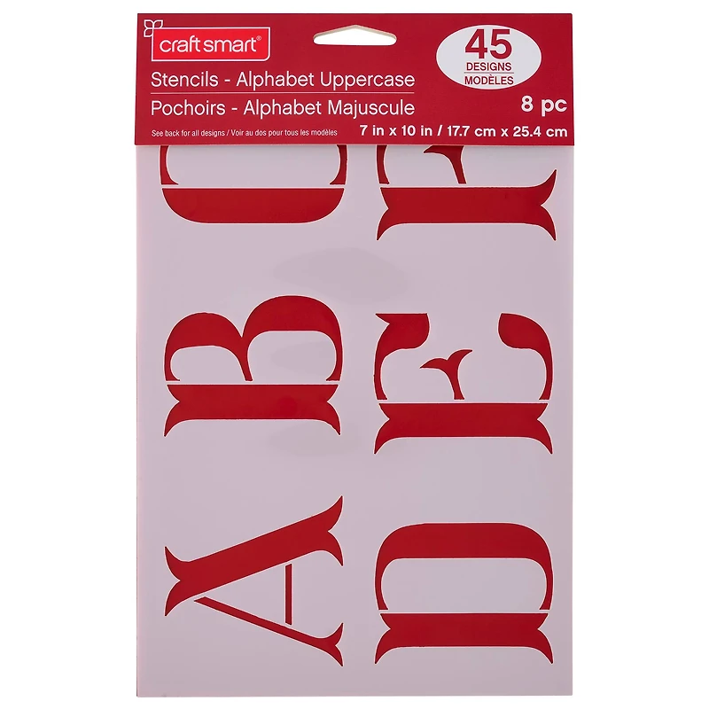 3" Uppercase Alphabet Stencils by Craft Smart®