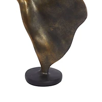 Brass Polystone Traditional Sculpture, Dancer 13" x 7" x 5"