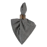 DII® Black & Semi Bleached Gingham Cloth Dinner Napkins, 6ct.
