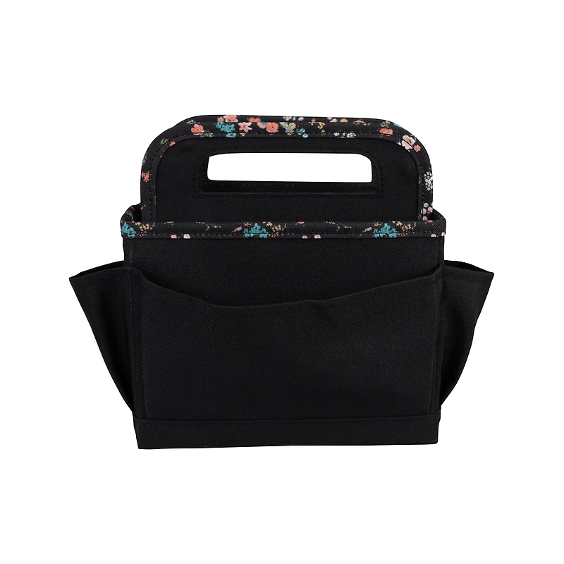 Everything Mary Black & Floral Collapsible Craft Caddy