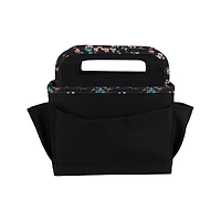 Everything Mary Black & Floral Collapsible Craft Caddy