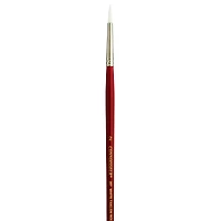 Connoisseur® White Taklon Long Handle Round Brush