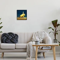 Stupell Industries Cute Yellow Chick Stretching Yoga Framed Giclee Art