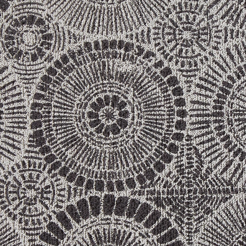 Black Kaleidoscope Tufted Mat