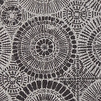 Black Kaleidoscope Tufted Mat