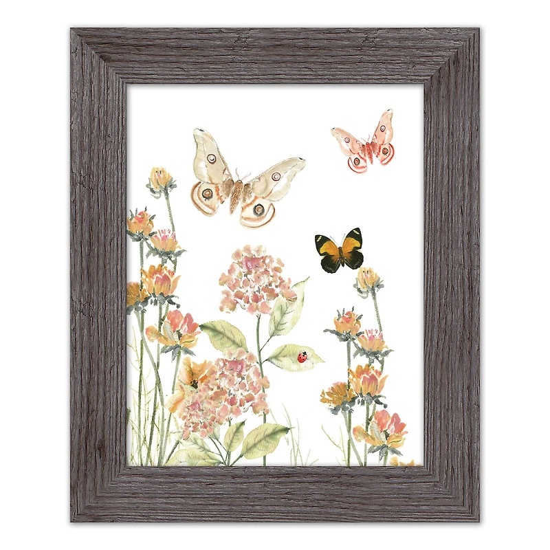 Butterfly Garden Western Framed Print