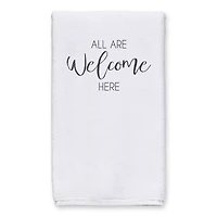 All Are Welcome 16" x 25" Tea Towel Set of 2