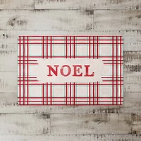Noel Plaid Floor Mat