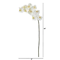 44" Phalaenopsis Orchid Artificial Flower (Set of 6)