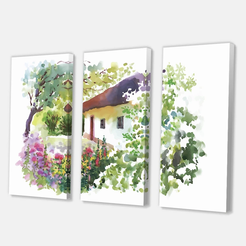 Designart - Rural Village On A Green Summer Day