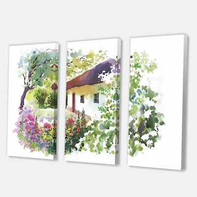 Designart - Rural Village On A Green Summer Day