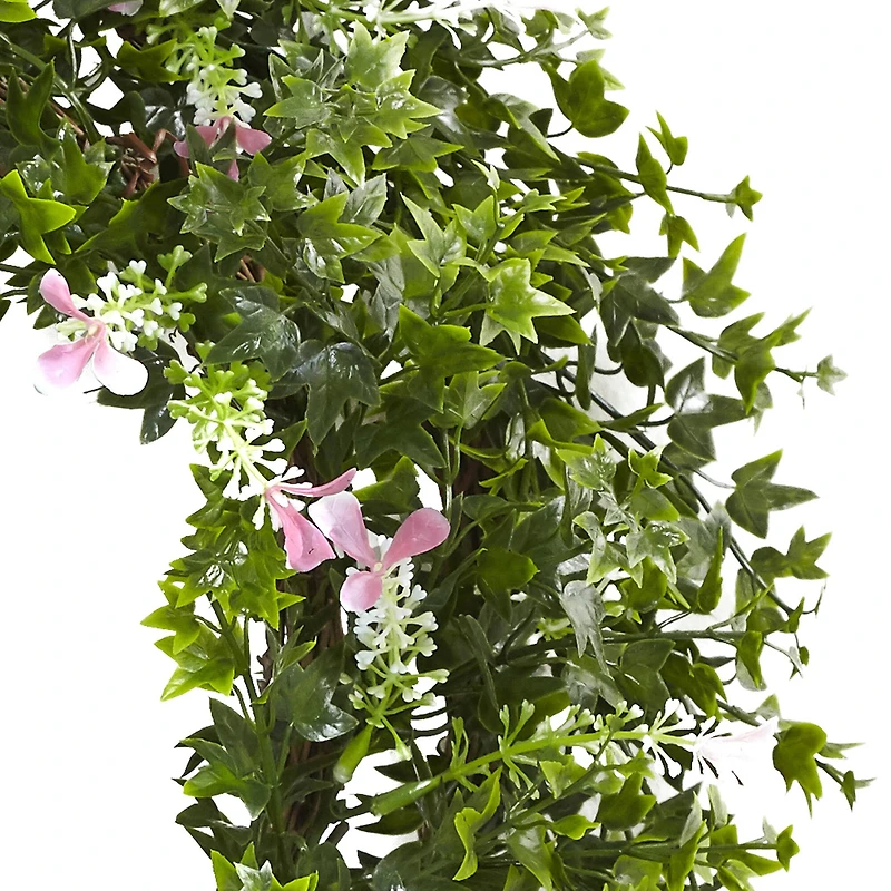 18'' Ivy, Floral & Twig Wreath