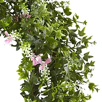 18'' Ivy, Floral & Twig Wreath