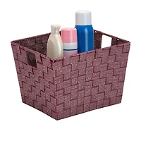 Simplify Lurex Striped Woven Storage Bin