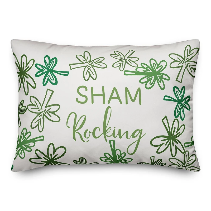 Sham Rocking 20" x 14" Throw Pillow