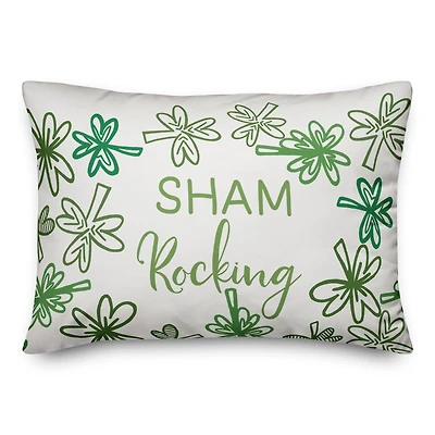 Sham Rocking 20" x 14" Throw Pillow