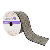 2.5" x 25ft. Herringbone Wired Ribbon by Celebrate It™