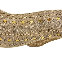 33" Gold Glam Leopard Sculpture